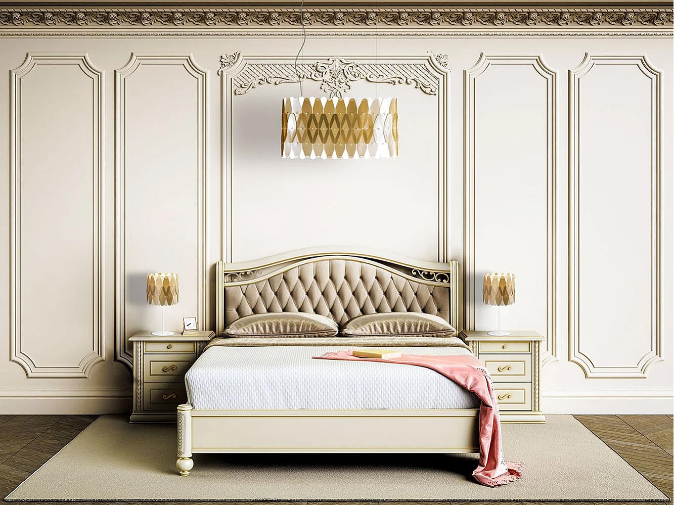 Lampadario Moderno Ovale Amanda Polilux ® New Gold E Metallo Cromo 3 Luci E27