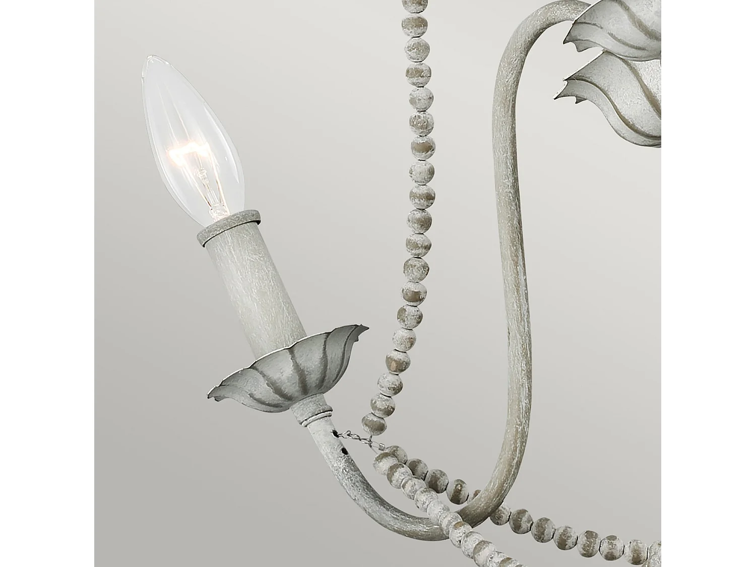 Lampadario Classico Maryville Acciaio Grigio Slavato Legno 3 Luci E14