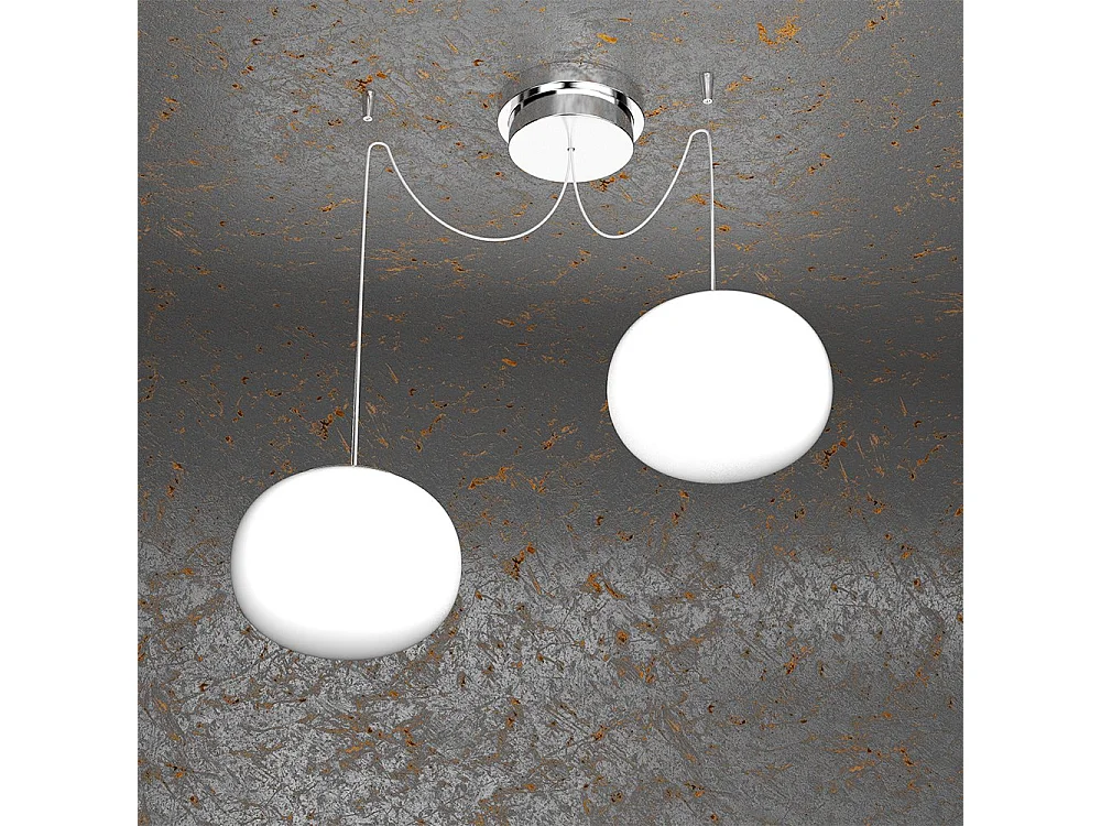 Soft Sospensione D.18 Cm. 2 Luci