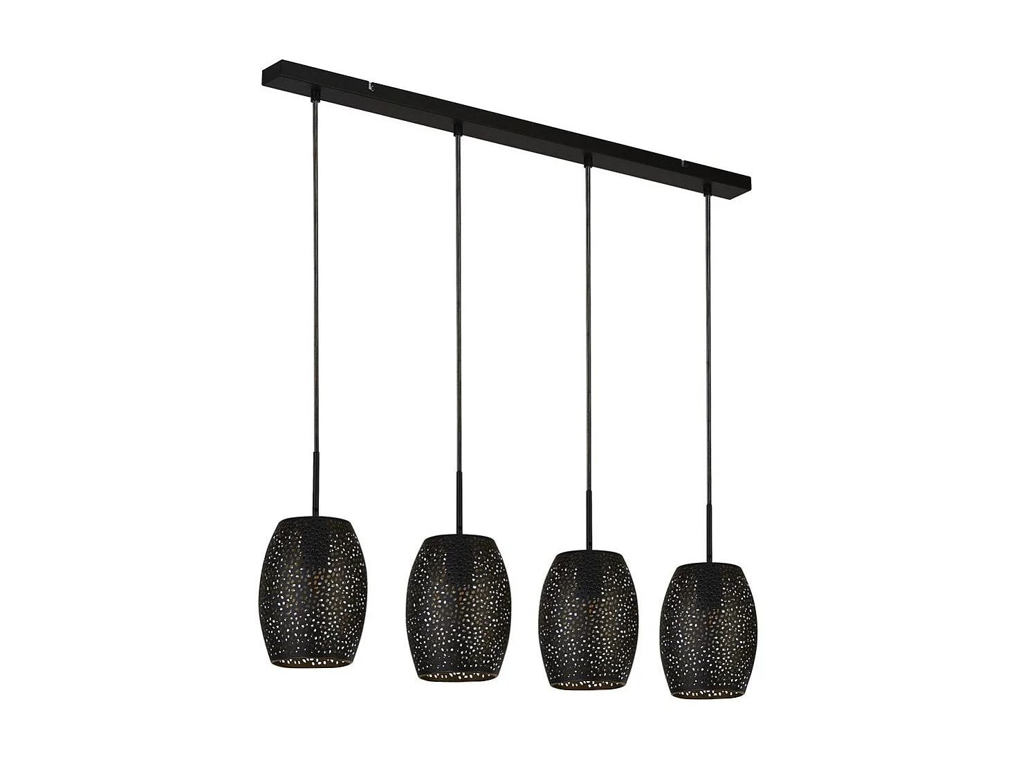 Searchlight Laser4 ljusstångshänge, svart och guld