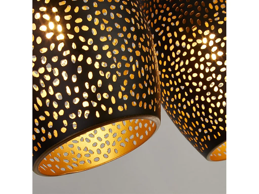 Searchlight Laser4 ljusstångshänge, svart och guld