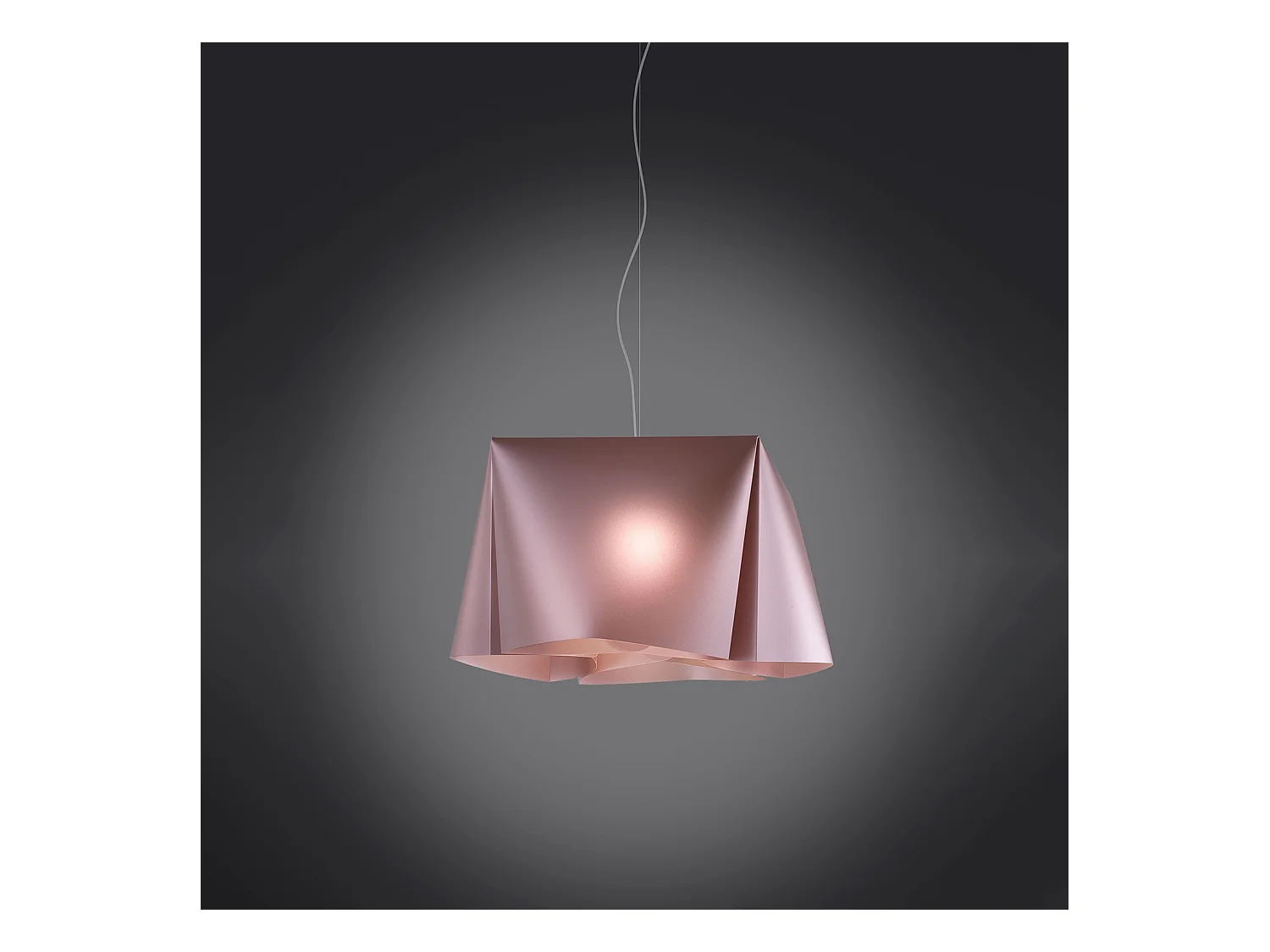 Lampadario Moderno Wanda Polilux ® Pink Metal E Metallo Cromo 5 Luci E27