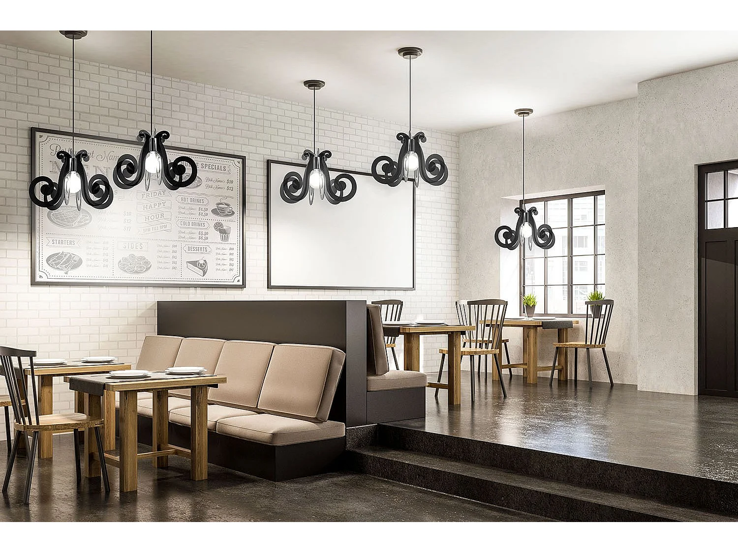 Sospensione Moderna Space Collection Polilux ® Fumè 1 Luce E27 D64Cm