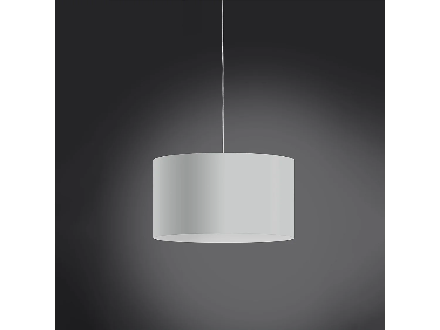 Sospensione Moderna Decolight Polilux ® Bianco 1 Luce E27 D40Cm