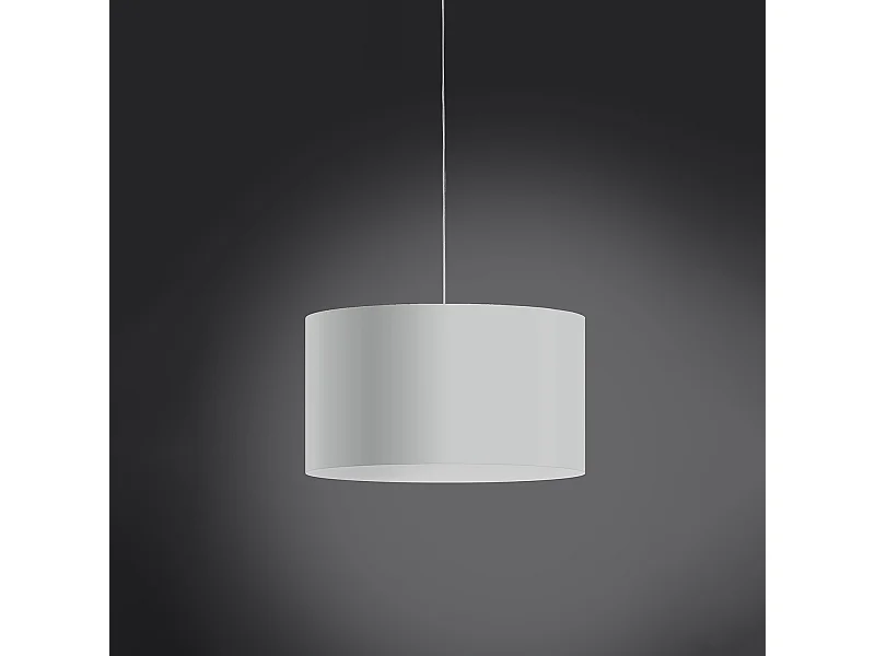 Sospensione Moderna Decolight Polilux ® Bianco 1 Luce E27 D40Cm