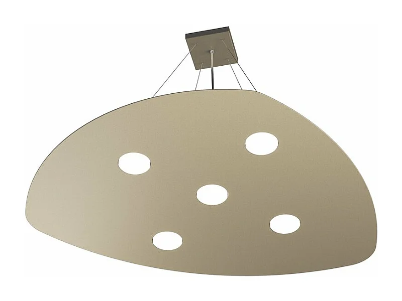 Shape Sospensione 5 Luci Sabbia