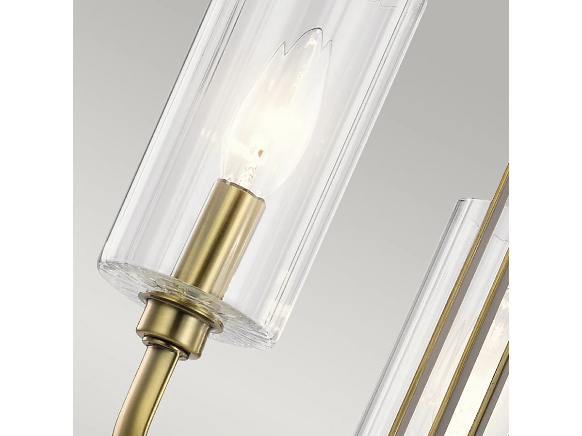 Elstead Kichler Kimrose Mehrarmige Deckenleuchte aus gebürstetem Naturmessing