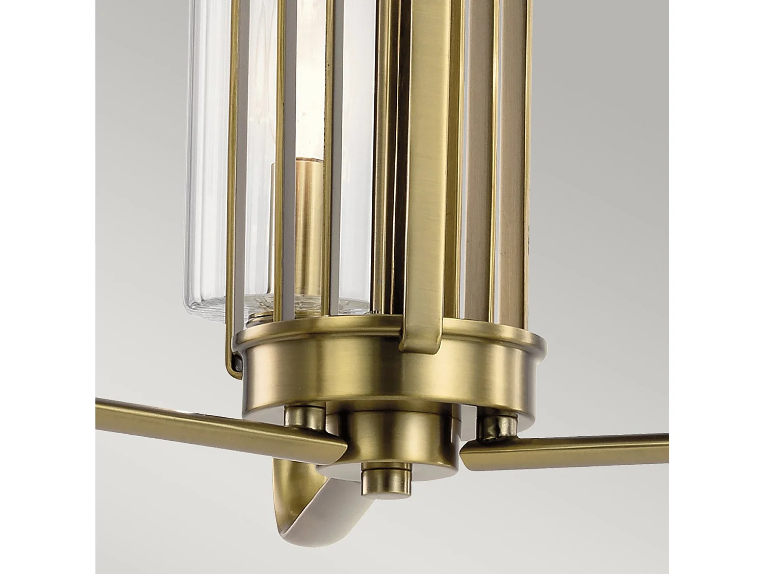 Elstead Kichler Kimrose Mehrarmige Deckenleuchte aus gebürstetem Naturmessing