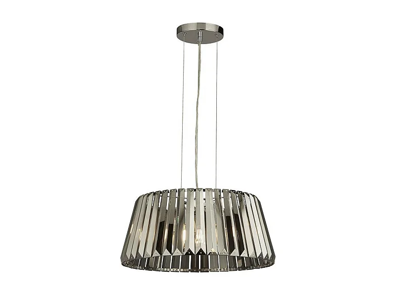 Searchlight Tiaraljushänge, krom rökglas