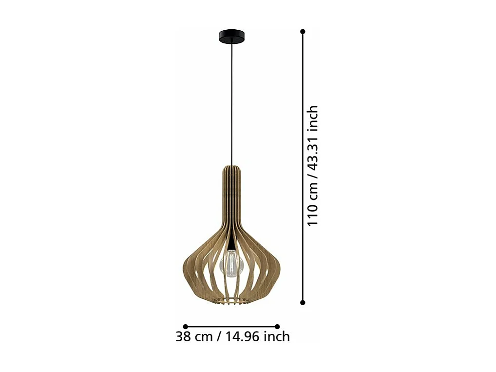 Lampadario Industrial Velasco 1 Luce Acciaio Nero