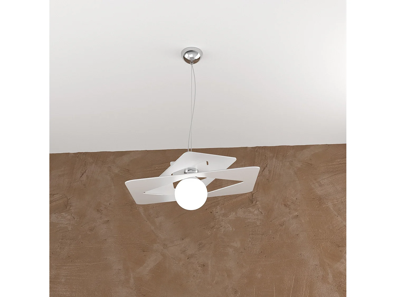 Wacky Sospensione 45 Cm. 1 Luce Bianco