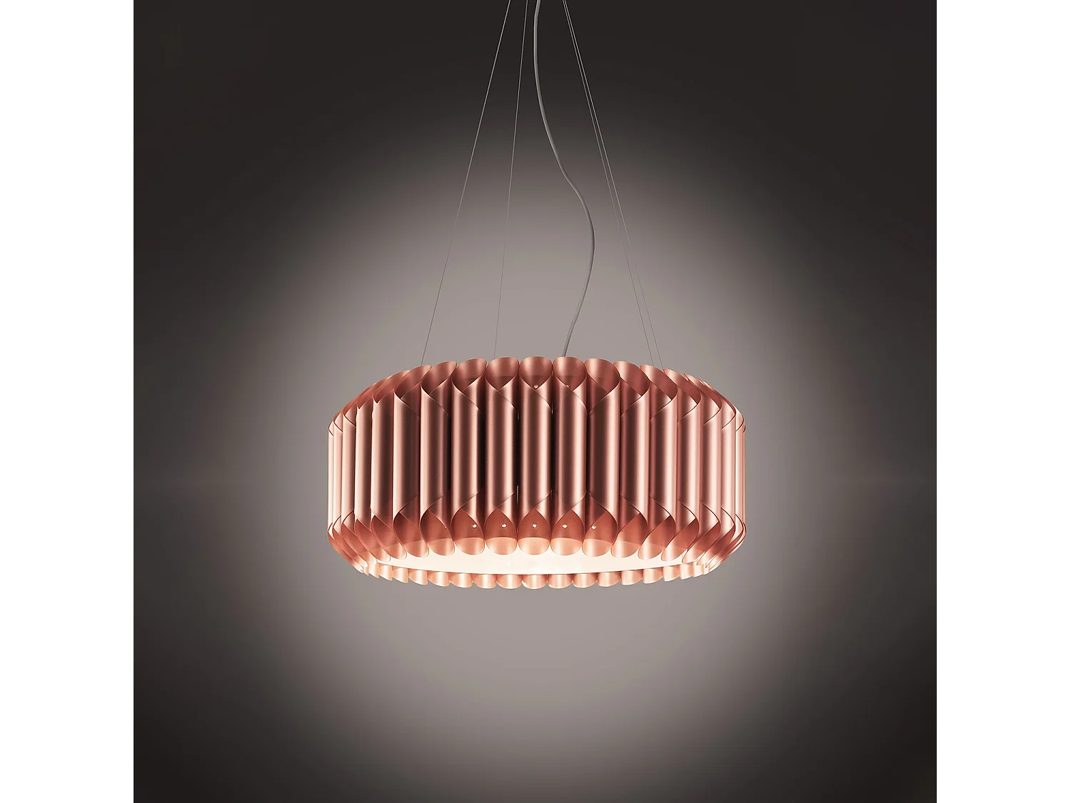 Lampadario Moderno Louise Polilux ® Rame E Metallo Cromo 5 Luci E27