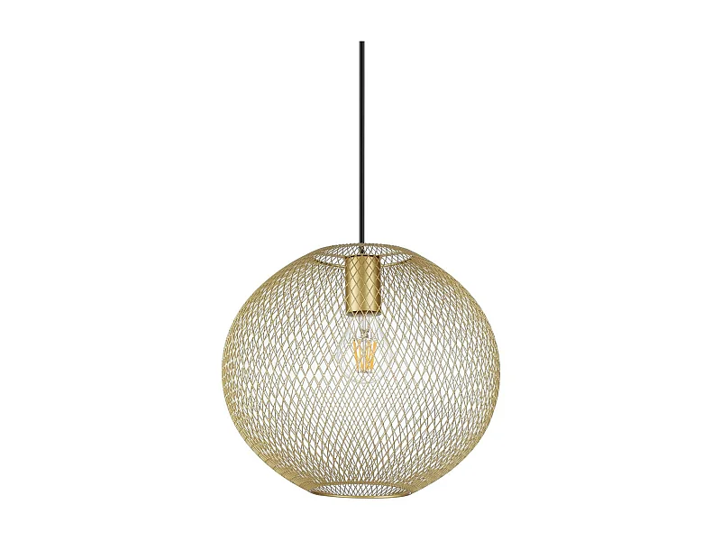 Ideal Lux NET Plafoniera a sospensione con struttura in filo metallico da 29 cm color oro