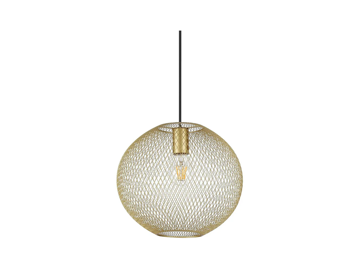 Ideal Lux NET Plafonnier suspendu en fil de fer 29 cm doré