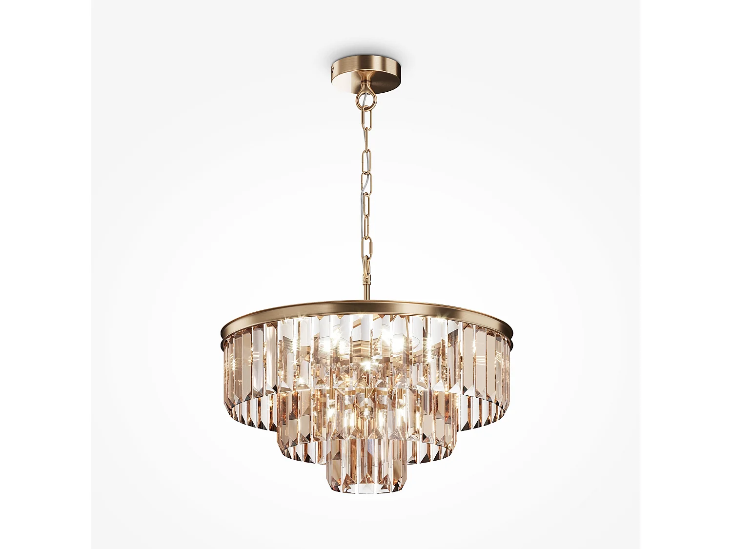 Maytoni Revero Plafoniera a sospensione classica a 7 luci oro E14