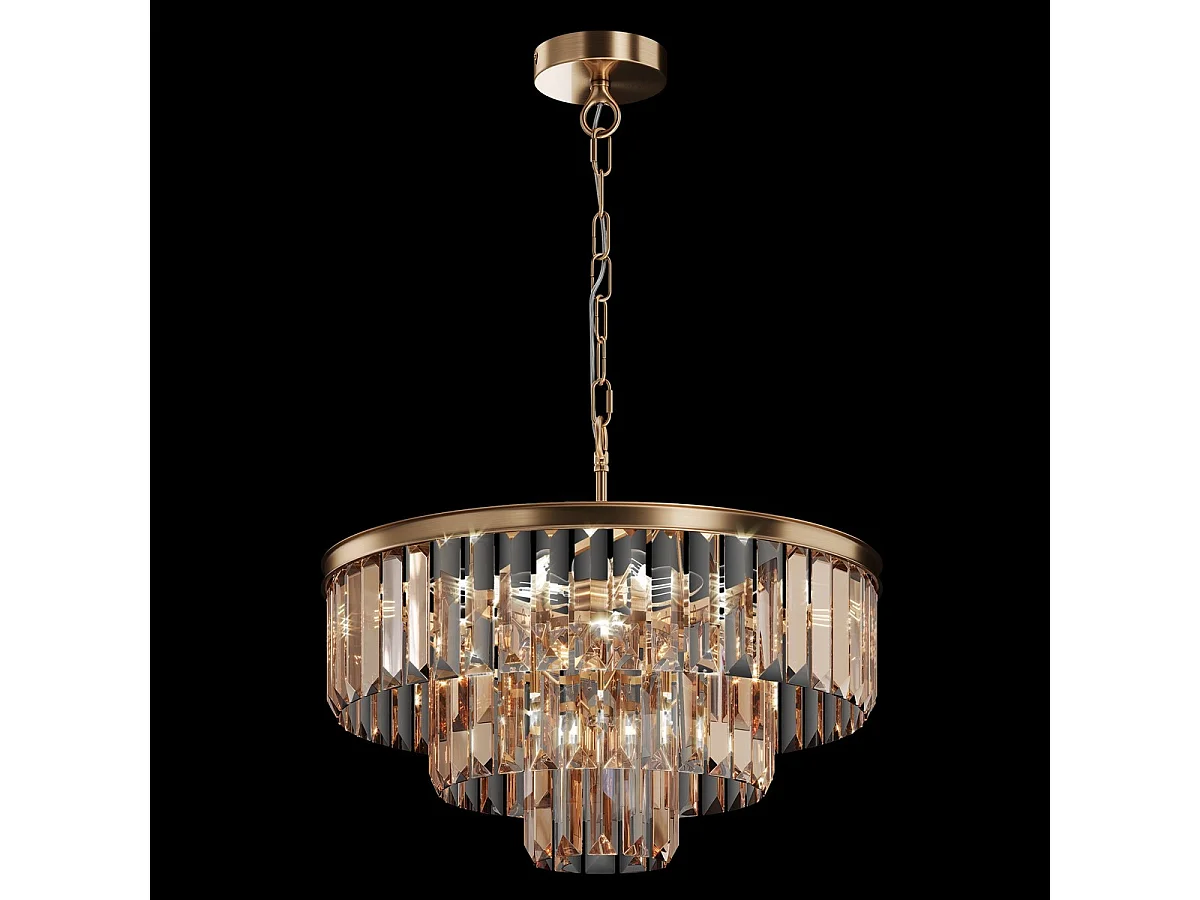 Maytoni Revero Plafoniera a sospensione classica a 7 luci oro E14