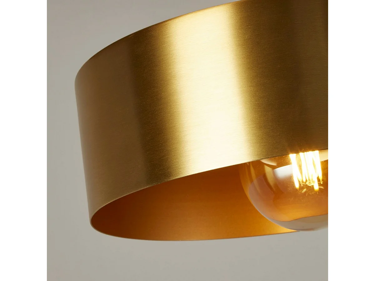 Searchlight Knox Ciondolo Nero, Metallo Dorato