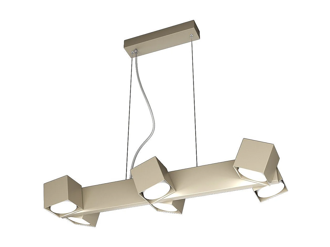 Rotation Sospensione 6 Luci Sabbia