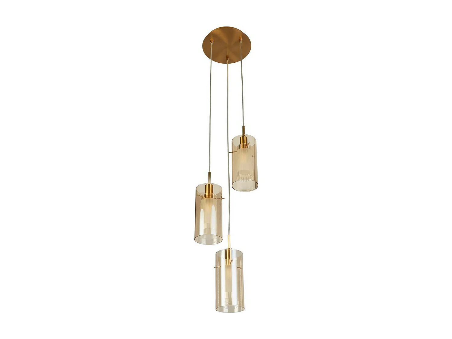 Searchlicht Duo II Duo III 3 licht Multi, Drop Bronze, Champagnerglas