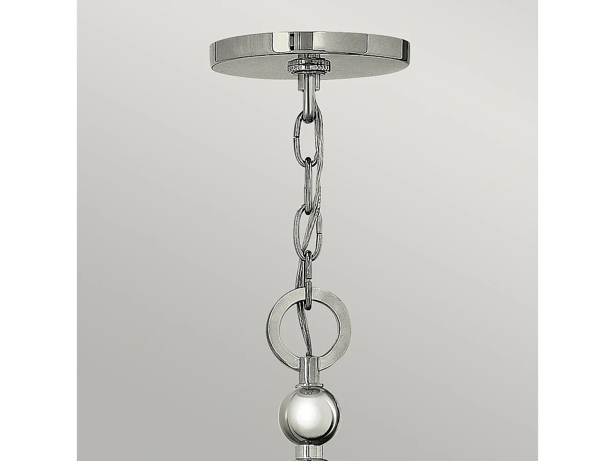 Elstead Zelda - Lampadario a 5 luci multibraccio finitura nichel lucido, attacco E27