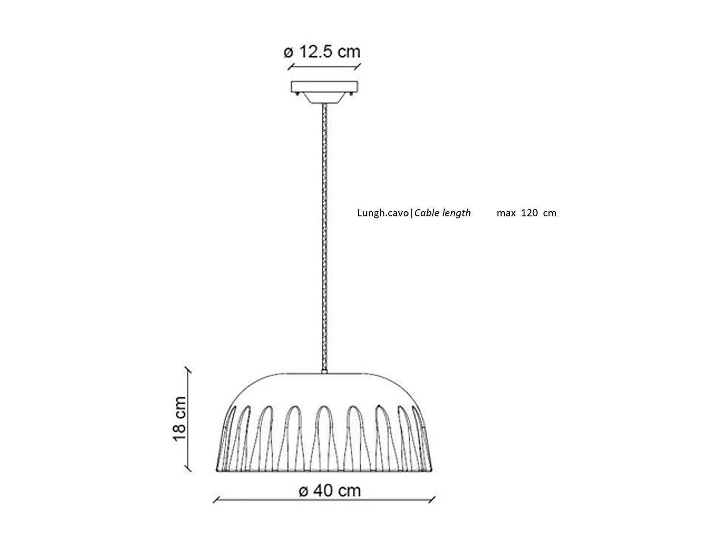 Sospensione Grande Vintage Decò Madame Gres Ceramica Rosa Corallo 1 Luce E27
