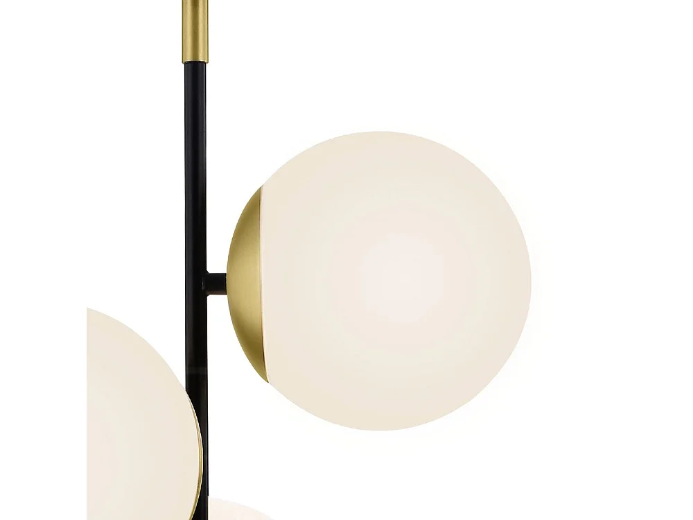 Nostalgia Globe Lámpara Colgante de Techo Oro Mate, 3 Luces, E14