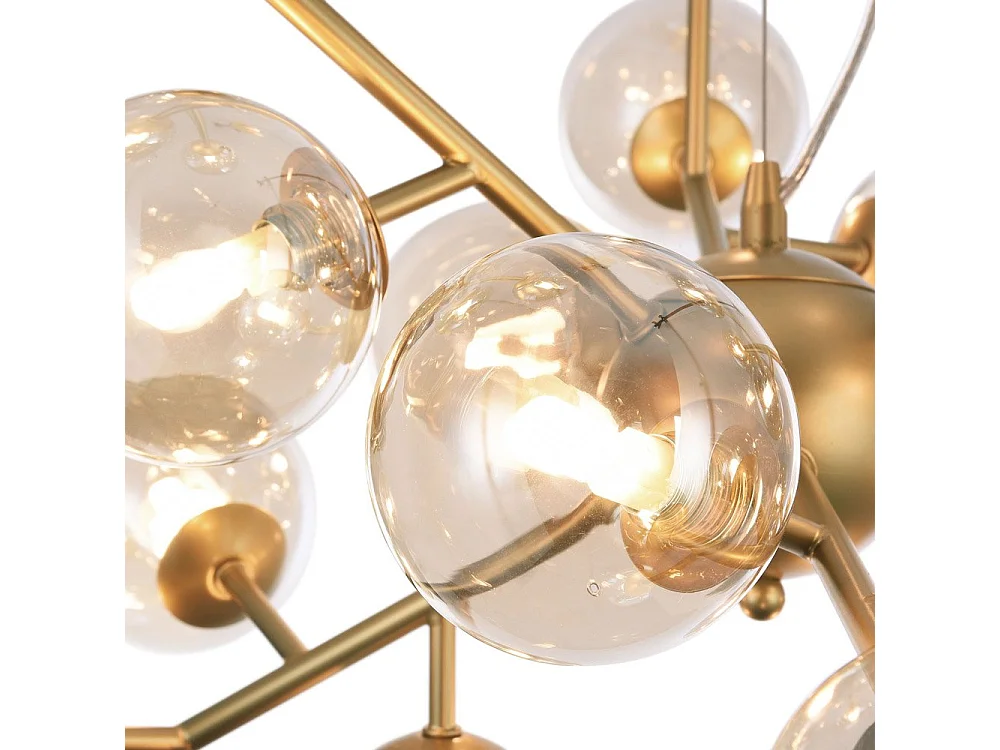 Dallas Deckenpendelleuchte Gold, 24 Licht, G9