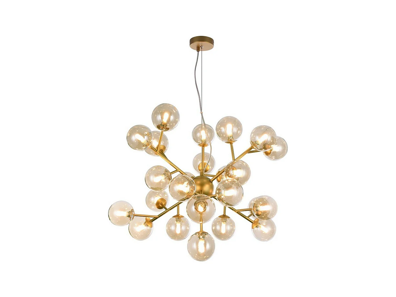 Dallas Plafonnier doré, 24 lumières, G9
