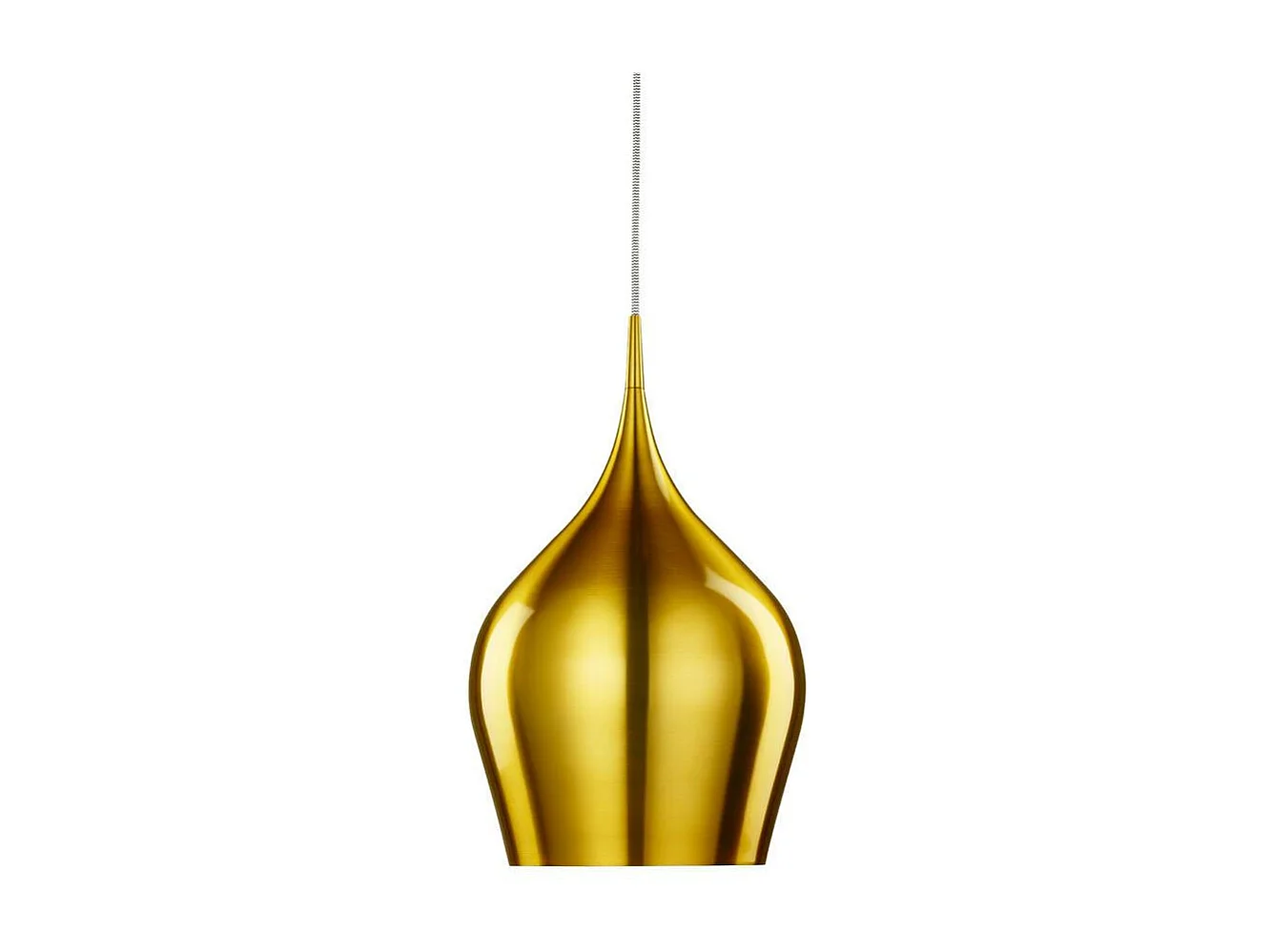 Searchlicht Vibrant - 1 licht Large Dome Deckenanhänger Gold, E27