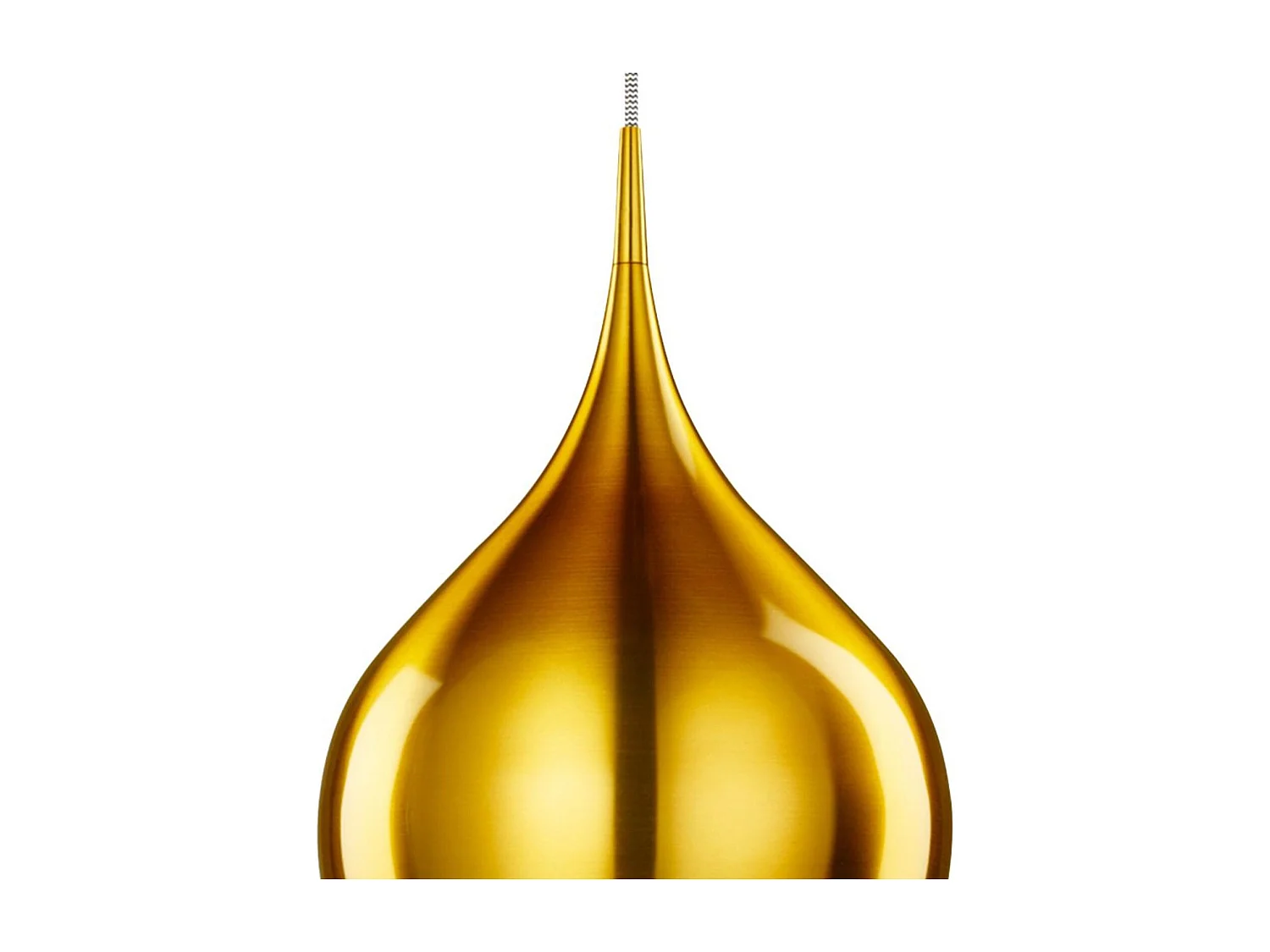 Searchlicht Vibrant - 1 licht Large Dome Deckenanhänger Gold, E27