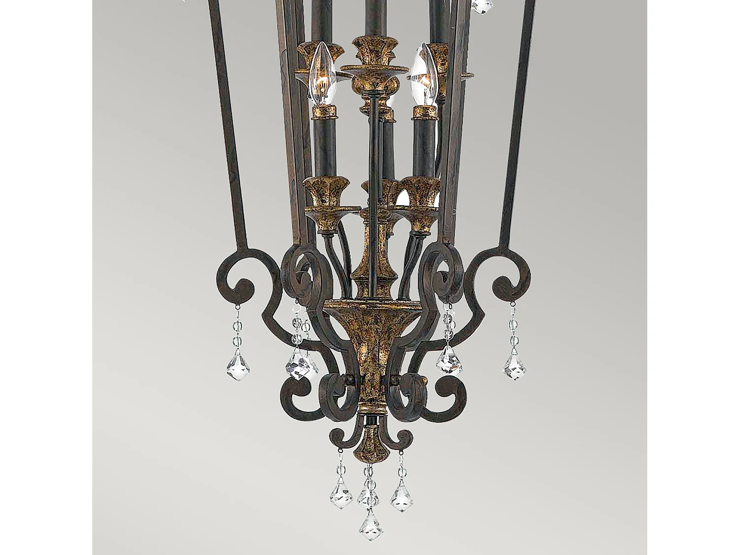 Elstead Marquette 6 ljus ljuskrona antik bronsfinish, E14