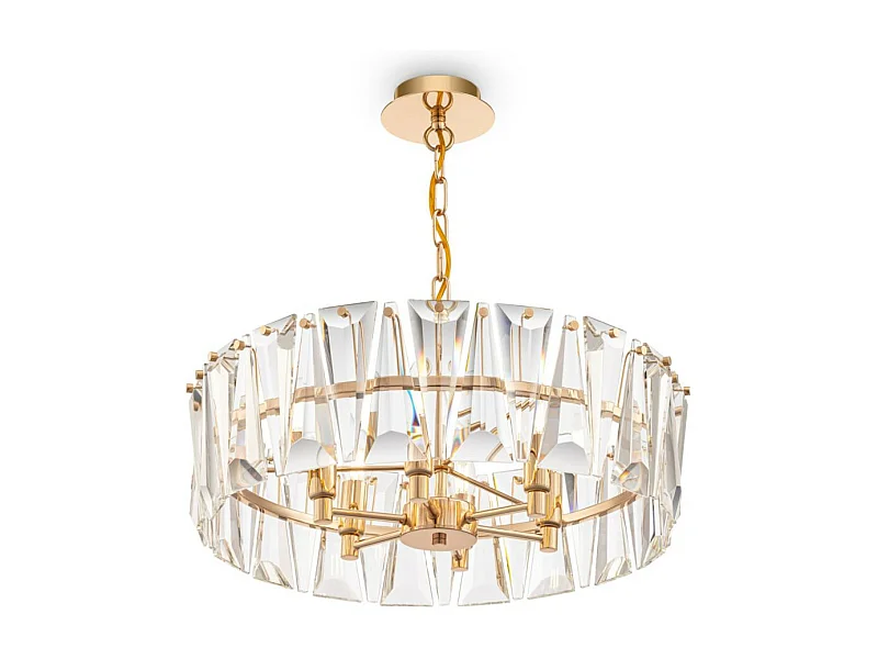 Maytoni Puntes Plafoniera a sospensione cilindrica moderna Puntes a 6 luci color oro