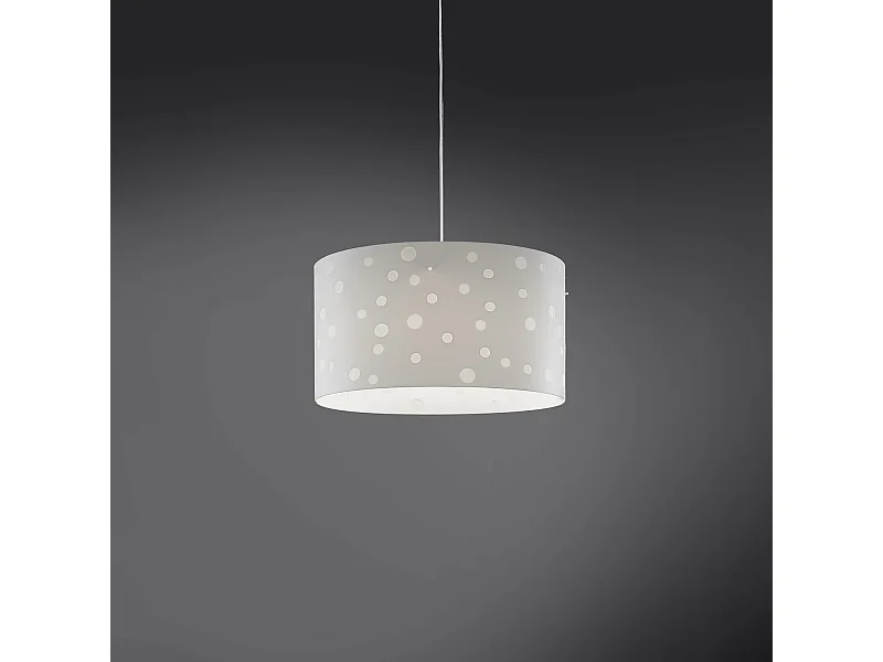 Lampadario Moderno Pois Polilux ® Bianco Materie Plastiche 5 Luci E27