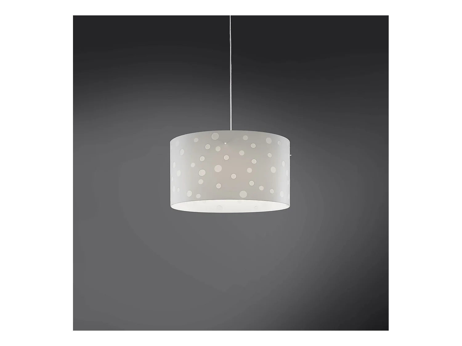 Lampadario Moderno Pois Polilux ® Bianco Materie Plastiche 5 Luci E27
