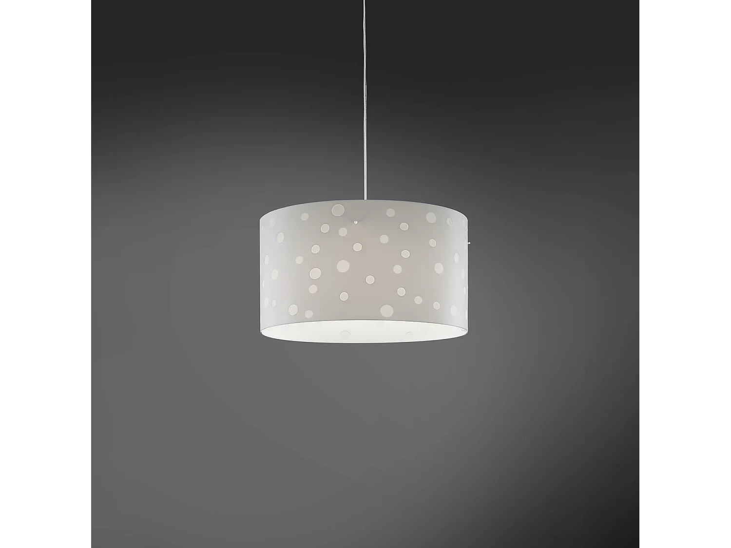 Lampadario Moderno Pois Polilux ® Bianco Materie Plastiche 5 Luci E27