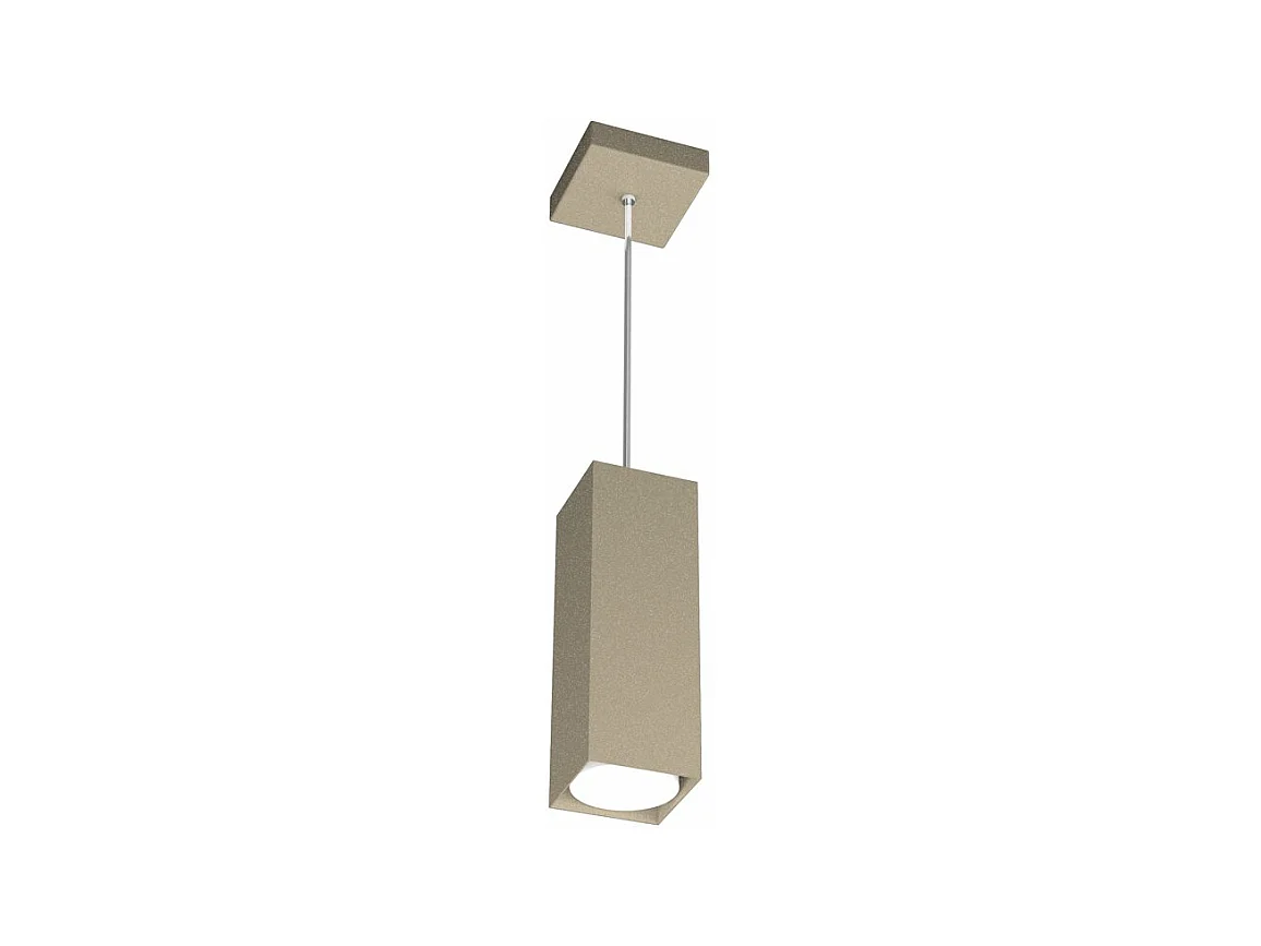 Sospensione Moderna Plate Metallo Sabbia 1 Luce Gx53 25Cm