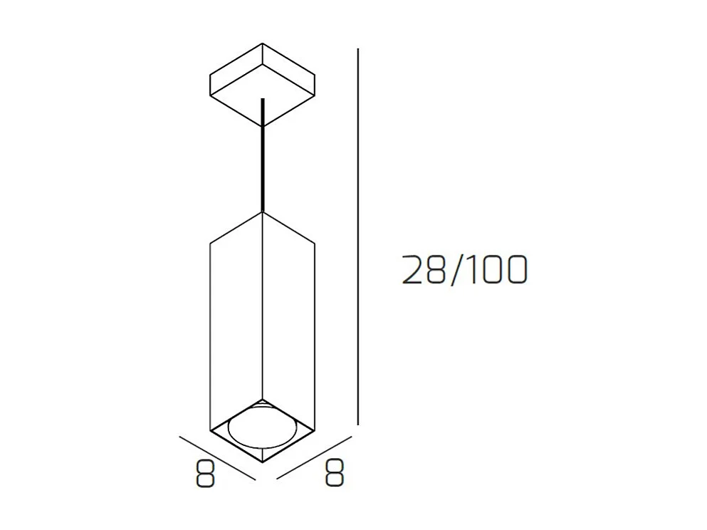 Plate Sospensione Tubo H.25 1 Luce Sabbia