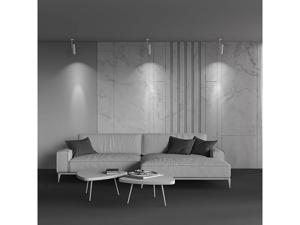 Elti Plafonnier Spotlight Suspension Blanc, 1 Lumière, GU10