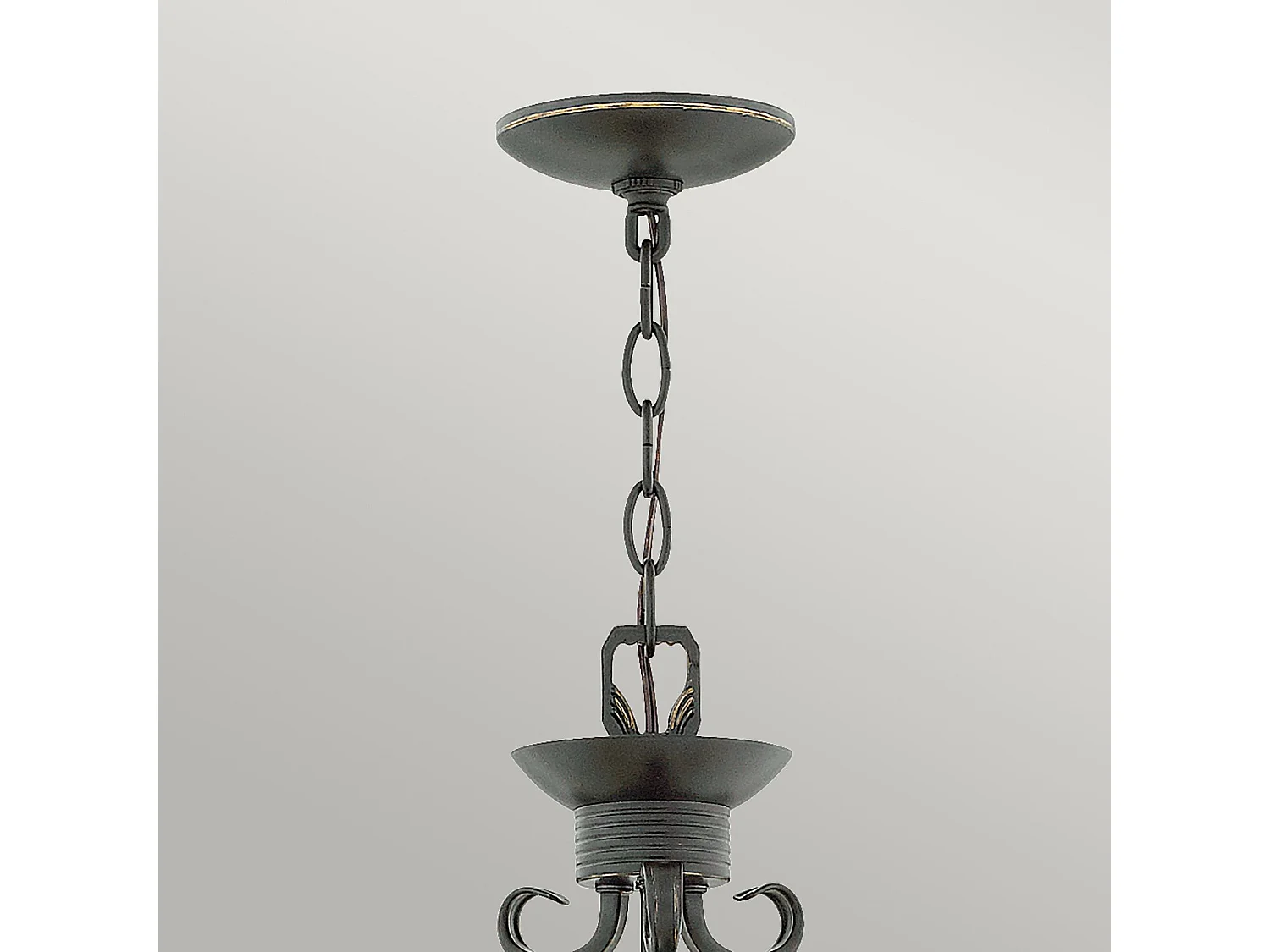 Lampadario Industrial Nordico Casa Alluminio Nero Antico Vetro 3 Luci E27