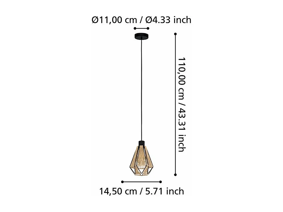 Lampadario Contemporaneo Adwickle 1 Luce Metallo Nero E Tessuto