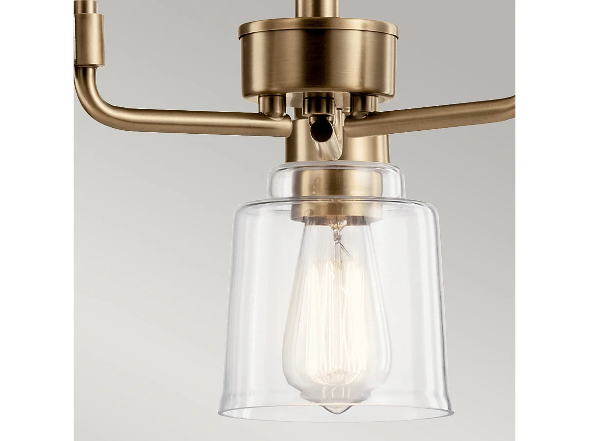 Elstead Kichler Aivian Mehrarmige Deckenleuchte aus verwittertem Messing