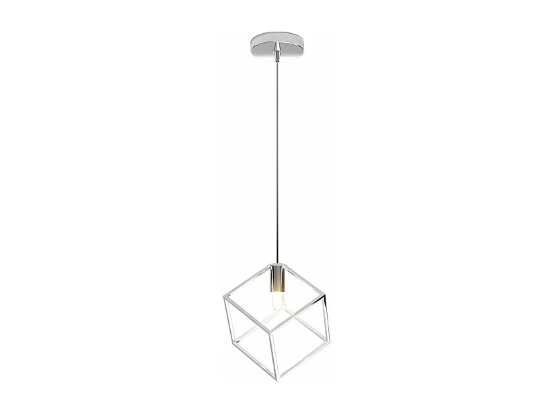 Sospensione Moderna Frame Metallo Cromo 1 Luce G9