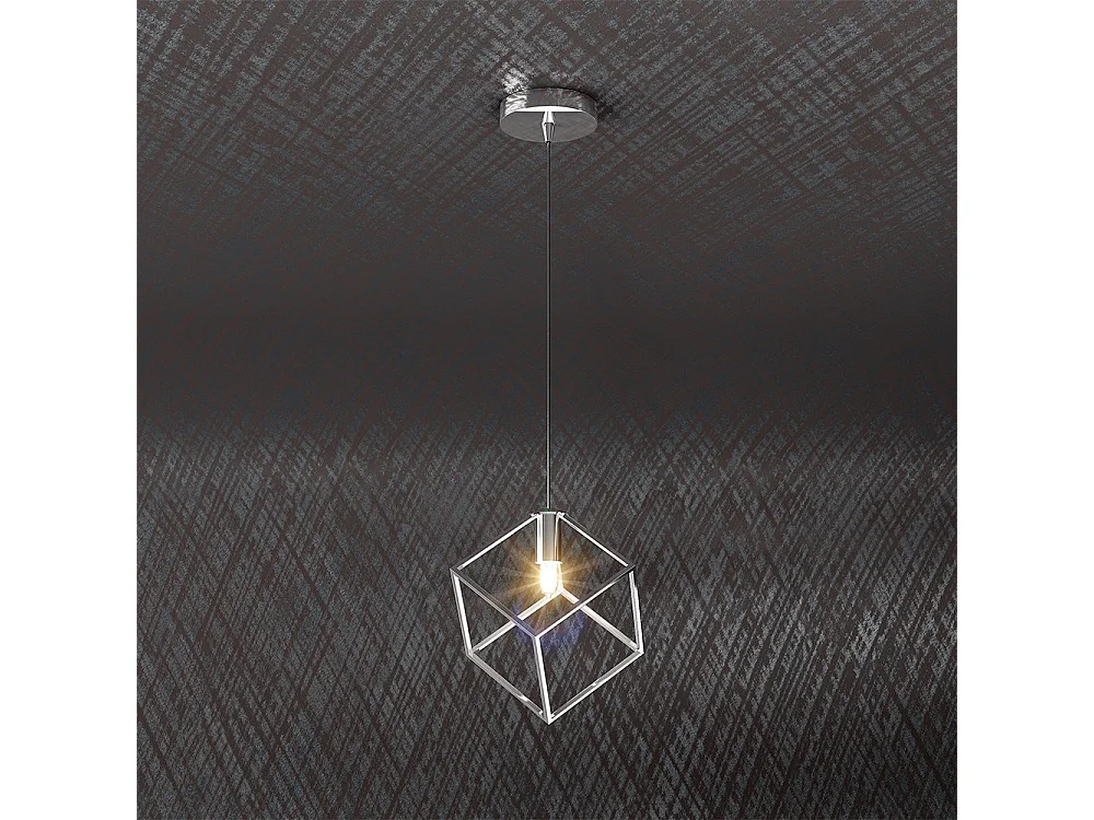 Sospensione Moderna Frame Metallo Cromo 1 Luce G9