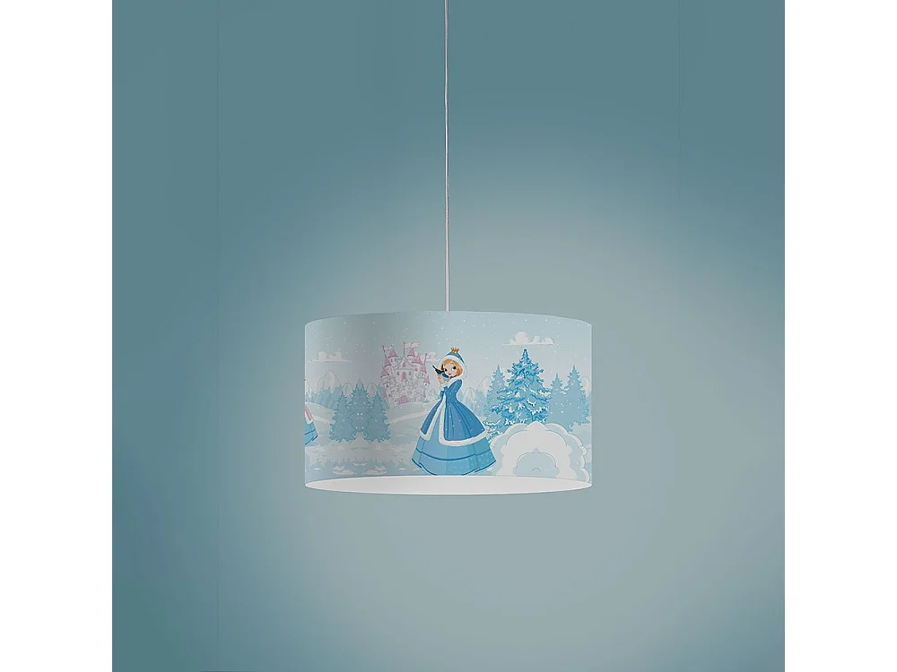 Sospensione Moderna Decokids Polilux ® Grafica Principessa 1 Luce E27