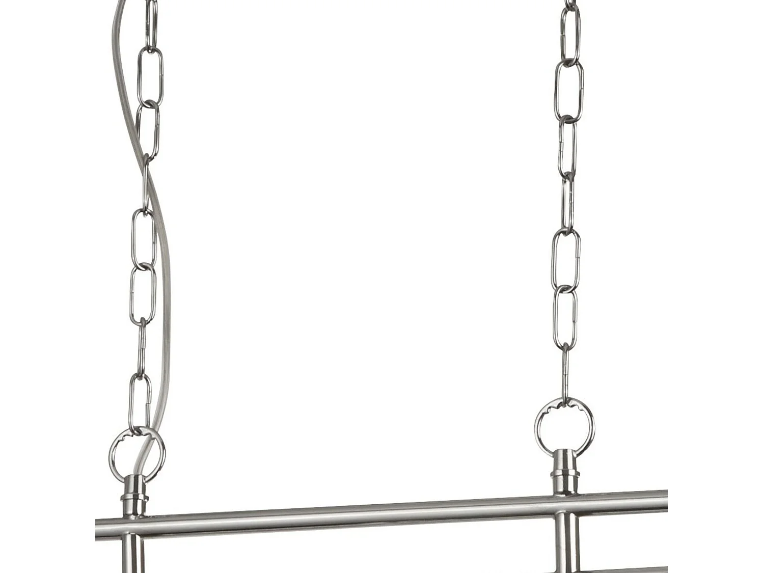 Searchlight Pyramid - 3 luci a sospensione cromate, paralume in vetro, attacco E27