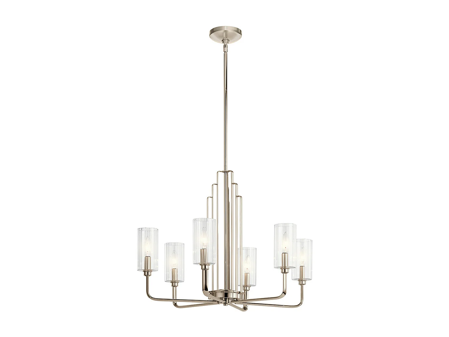 Elstead Kichler Kimrose Plafonnier suspendu à bras multiples nickel poli