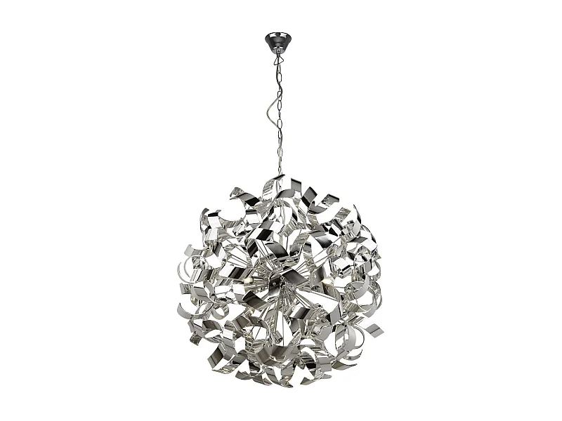 Searchlicht Curls - 6 licht Ribbon Anhänger Chrom, G9