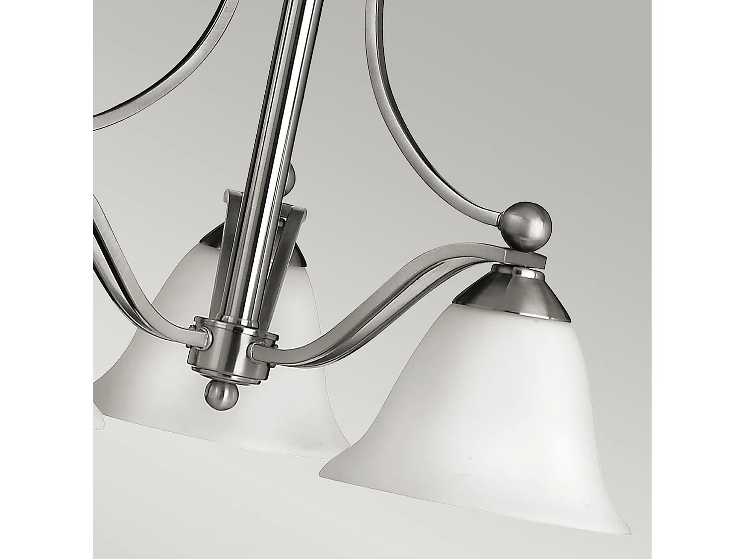 Elstead Bolla - Lampadario Multi Braccio 3 Luci Finitura Nichel Spazzolato, E27