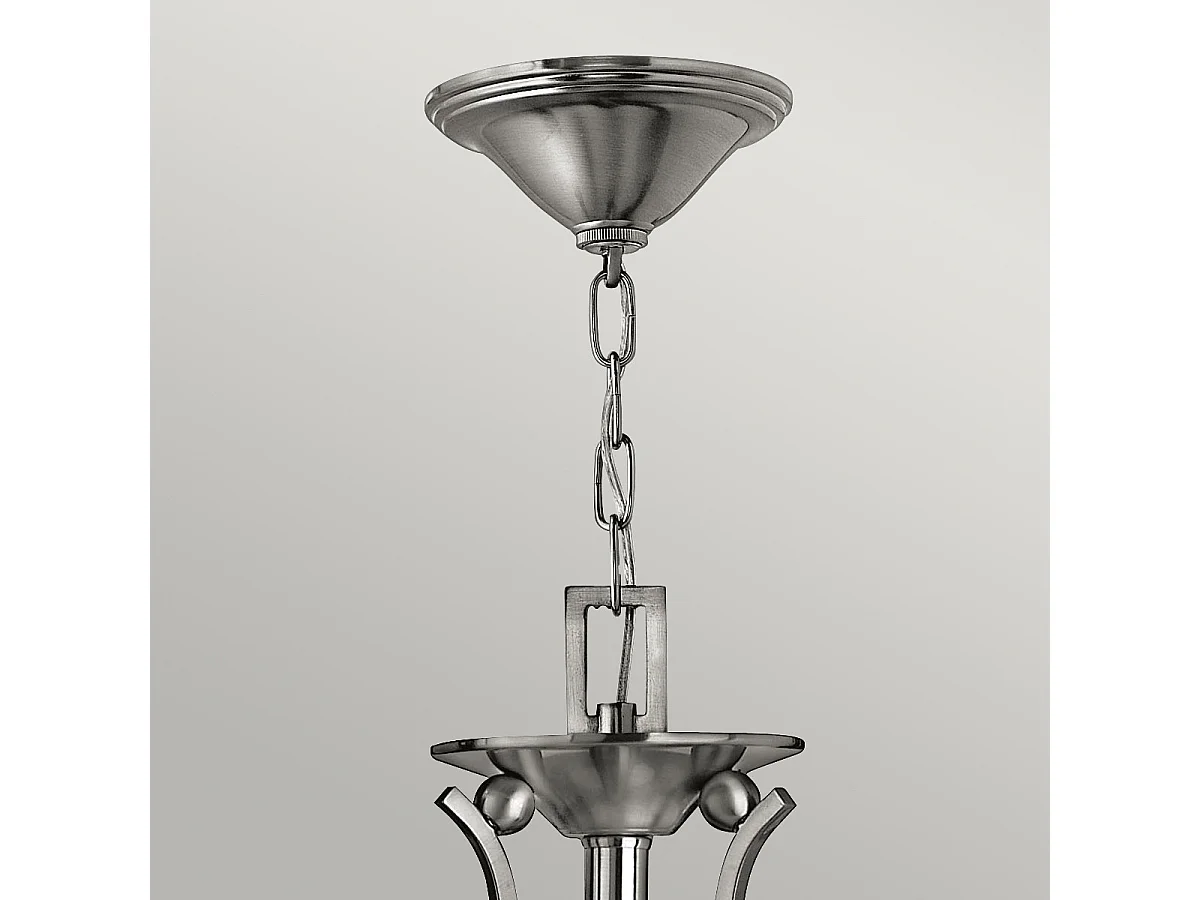 Elstead Bolla - Lampadario Multi Braccio 3 Luci Finitura Nichel Spazzolato, E27