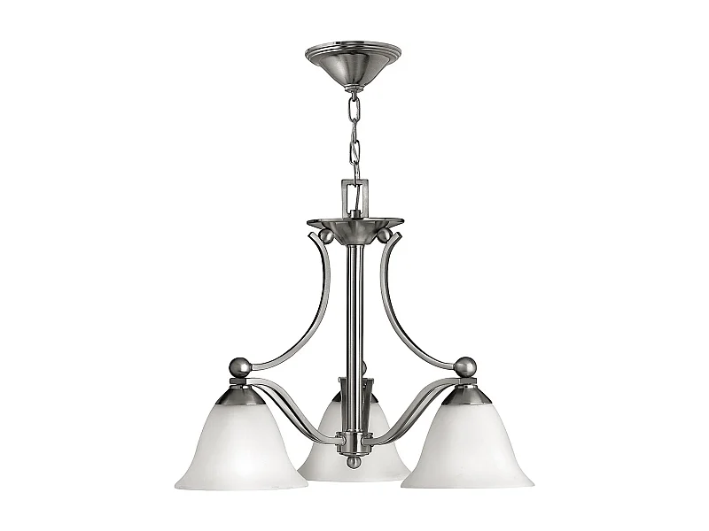 Elstead Bolla - Lampadario Multi Braccio 3 Luci Finitura Nichel Spazzolato, E27